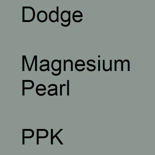 Dodge, Magnesium Pearl, PPK.